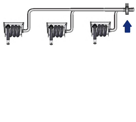 Car Workshop Motorized Hose Reel 8m 10m Portable Extraction Unit