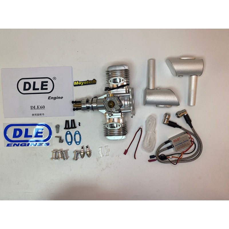 Brand Dle 60 Cc Twin Gas Engine For Rc Airplane Hot Sell,,-, Fixed Wing Model