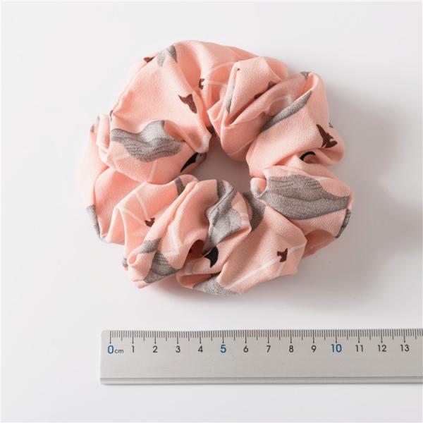 Creative Korean version fabric hairband Flamingos birds animal tied hair seamless elastic ring lady head accessories