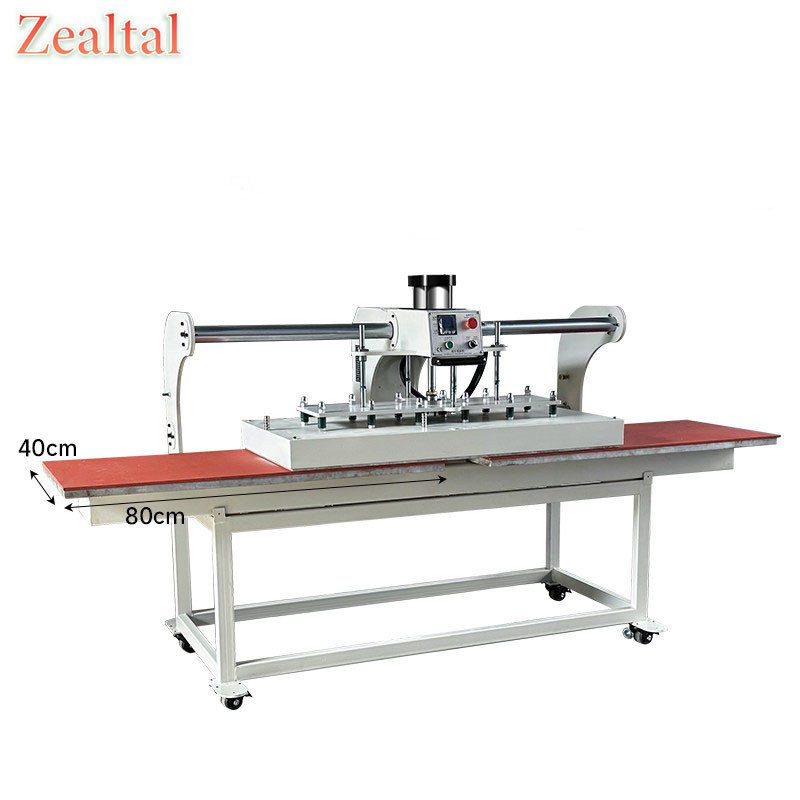 0-300℃ Adjustable Temperature Pneumatic Single Station Heat Press T-shirt Garment Logo Printing Machine