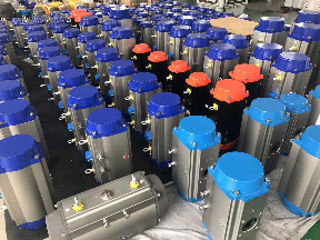 Industrial Rack And Pinion Pneumatic Actuator Rotary Spring Return Pneumatic Actuator