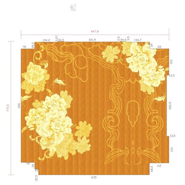 Flower Handtufted Wool wall to wall carpet project carpet