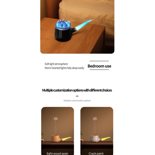 Ultrasonic Home Use Air Aroma Essential Oil Diffuser With Colorful Ambient Light