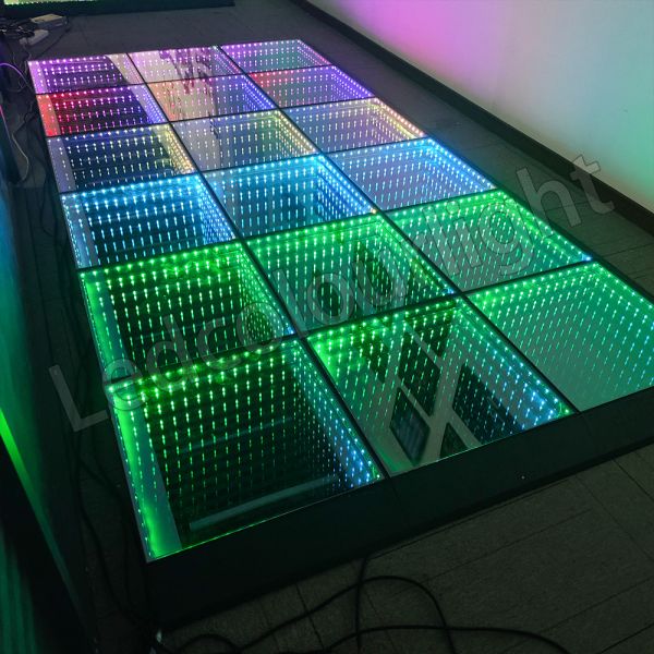 Wedding Party Event Decorative Magnetic 3D Infinity Mirror Light LED Dance Floor