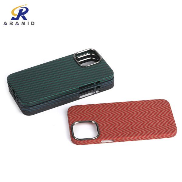 Случай Кевлара анти- iPhone 12 черноты отпечатка пальцев мобильный