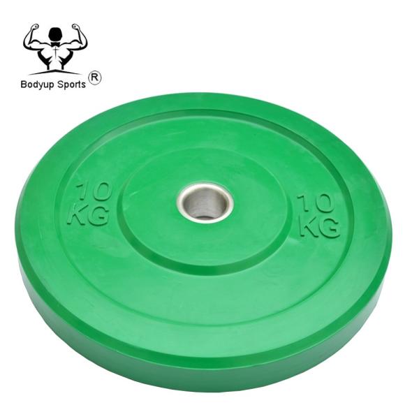 Pure Rubber Barbell Weight Plates , Crossfit Bumper Plates For Competition
