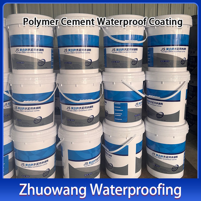 Low Voc Polymer Cement Waterproof Coating For External Wall JS Two Component  20kg/Barrel 25kg/Barrel