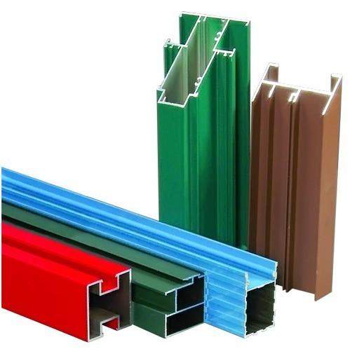 6005 T5 Aluminum Window Extrusion Profiles With Mill Finished / Powder painted / Anodized  Surface
