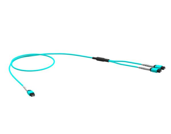 Cabo da fibra de 3.0MM 100G OM4 MPO