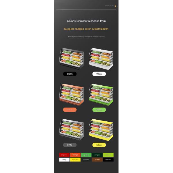 All Copper Tube Refrigeration Material Display Cabinet for Retail Showcase in Bakery