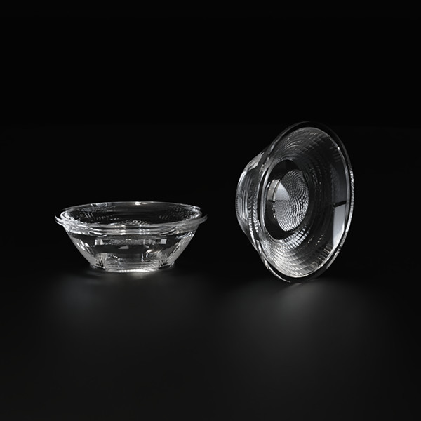 60 Degree Wide Angle SMD LED Lens with PC Material and 88% Efficiency for Downlights