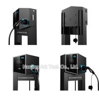 Cargador elegante trifásico del soporte 11KW 400V EV del piso