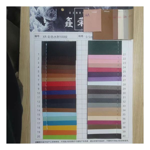 Wholesale Pvc Faux Leather Wallet Box Shoes Notebook Pinhole Pattern Artificial Synthetic Leather Fabric