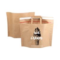 Do saco de papel biodegradável do encarregado do envio da correspondência de 100% lados autoadesivos do selo Kraft e reforço inferior