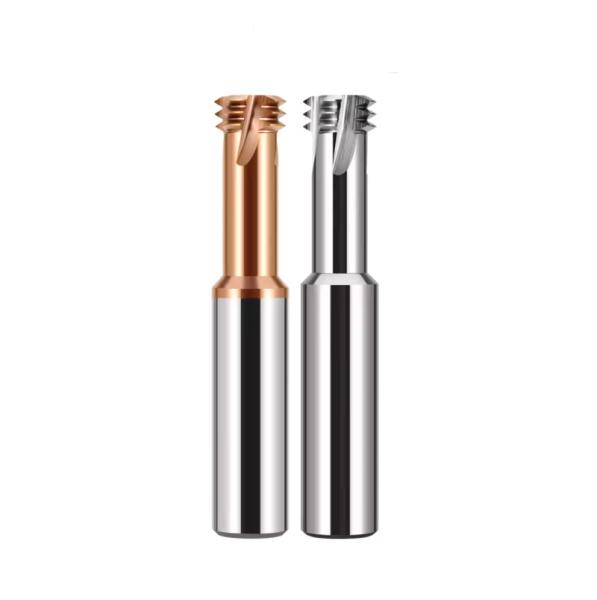 Three Tooth Threading End Mill With Balzars Coating UNF UNC Standard