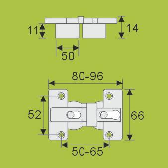 foldable table flap hinge manufacture  Zinc alloy hinges with Nickel finish