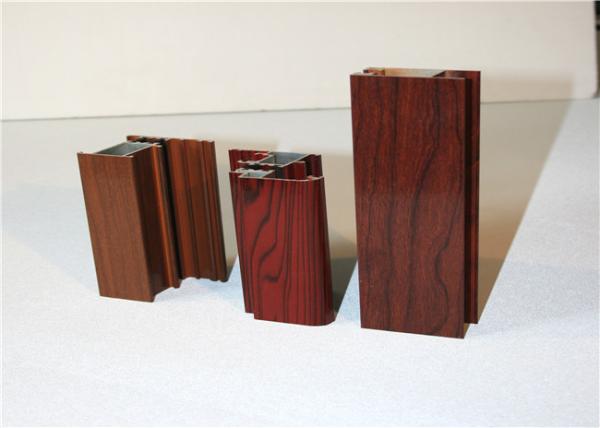 HW9 Hardness 5.8M 6063 T5 Wood Grain Aluminum Extrusion