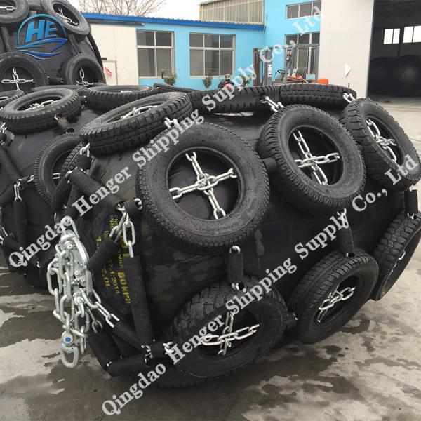 Offshore Platform Pneumatic Rubber Fender 3300m Diameter Easy Installation