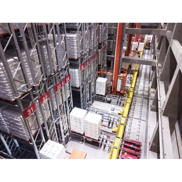Single Deep pallet Stacker Crane ASRS, Floor Supported SRM(Storage Retrieval Machine), Automatic Storage And Retrieval System,Automation Logistics Warehouse