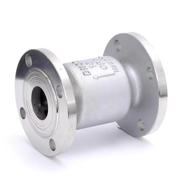 Utilização industrial de água 304/316 válvula de verificação de flange de aço inoxidável padrão ISO 9001