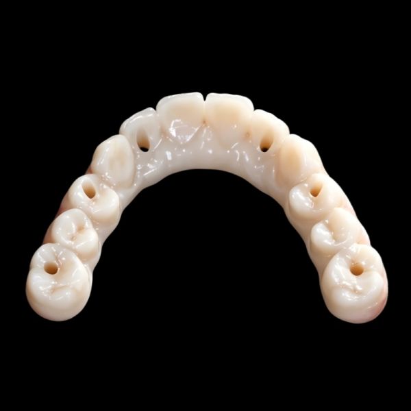 Full Arch Zirconia Hybrid Bridge Zirconia Crown Bridge Customized