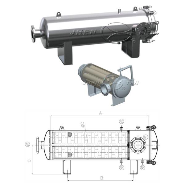 Stainless Steel Sink Strainer Large Flow Liquid Filter Housing