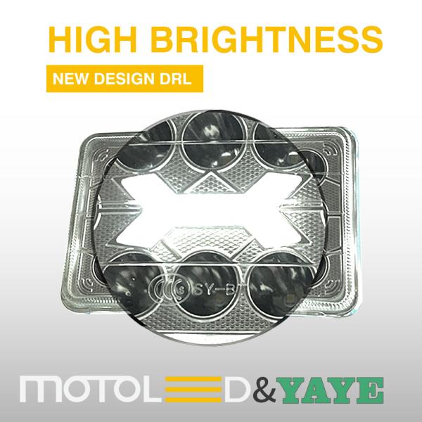 4x6 дюйма Cg125 125cc Красный Синий Мотоцикл Светодиодные фары с пластиковым отражателем