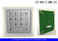 Teclado 4 x do metal da porta matriz 4 com material de aço inoxidável áspero