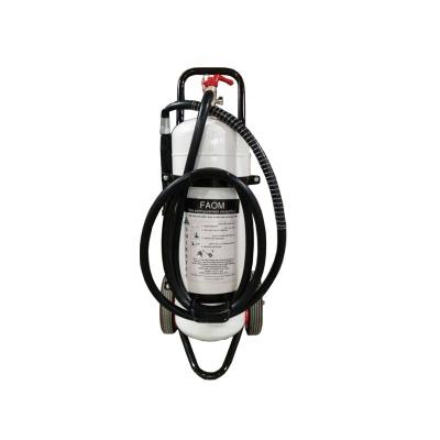 St12 Foam Fire Extinguisher Chemical Trolley 25L Coated White