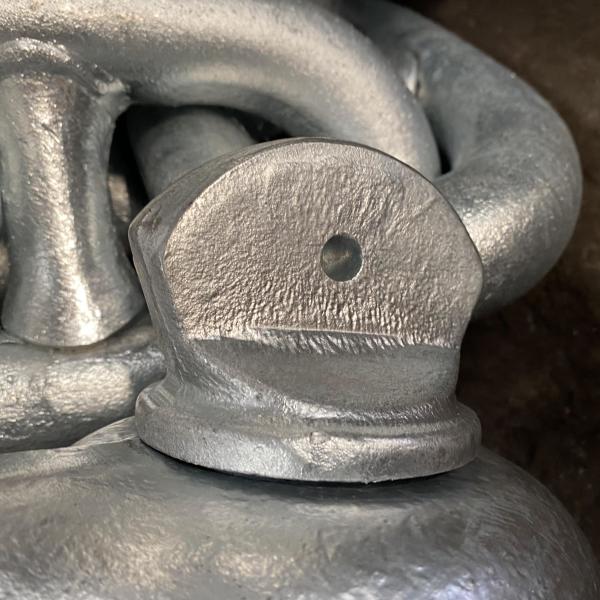Cadena de anclaje de eslabones de acero de alta resistencia de 90 mm con pintura en aerosol, cadena de anclaje para barcos
