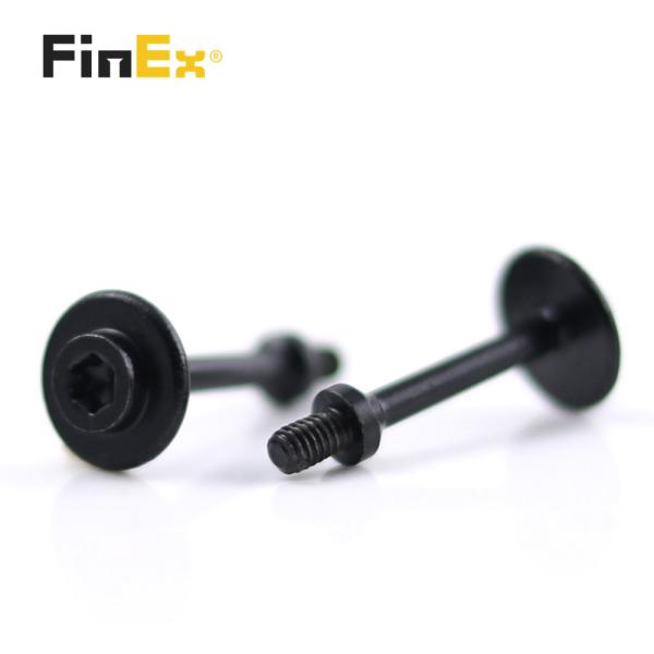 Простая отделка голова кастрюли на заказ из углеродной стали черный цинковый плечо Аллен болты