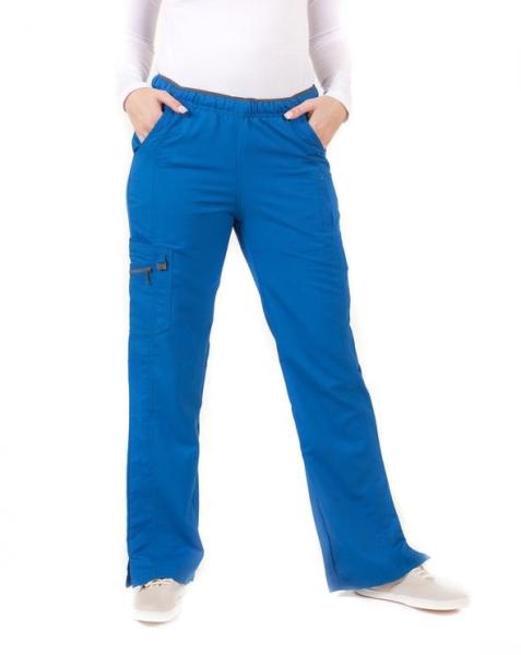 200 enfermeira elástica Medical Scrubs Pants da correia do bolso da inserção do Spandex 5% da viscose 33% do poliéster 62% da G/M