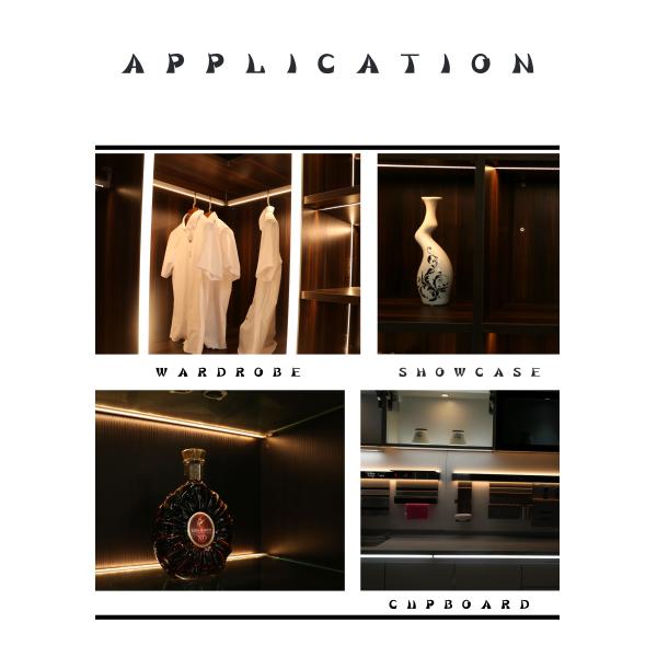 0.8 W Warm White Lights Underneath Kitchen Cabinets  Square 11.8*6.7*1.4mm for kitchen ,wardrobe