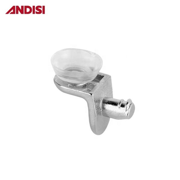 Zinc Alloy Glass Clip Clamp Bracket Holder for Cabinet Shelf Other Furniture Hardware