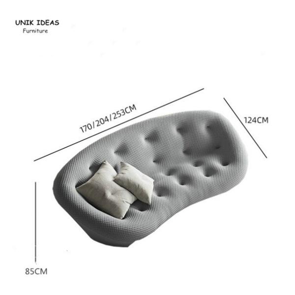 Луна набора софы комнаты прожития 3 мест современная секционная формирует ткань с Cuddler