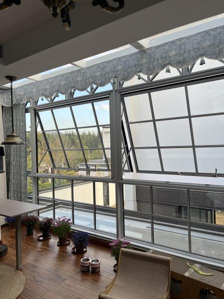 French Style Aluminum Door  Window  With Double Pane Glass  Windows Grill Design