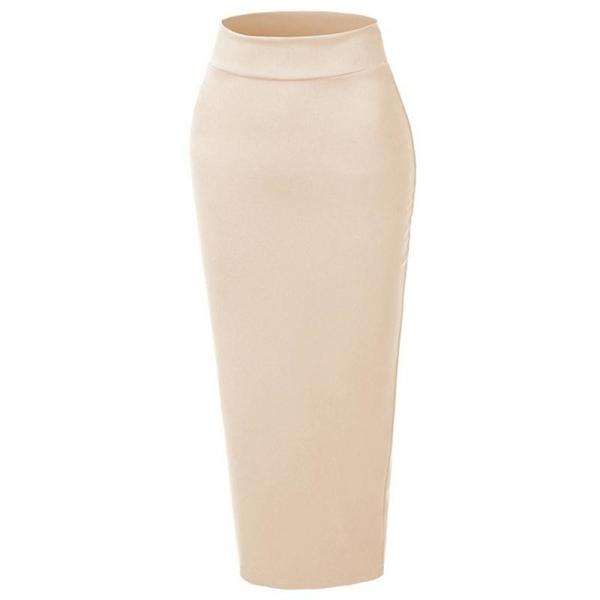 Newest Design  Women Midi Bodycon Skirt High Waist Plaid Lady  Offe Lady Skirt Formal Skirt