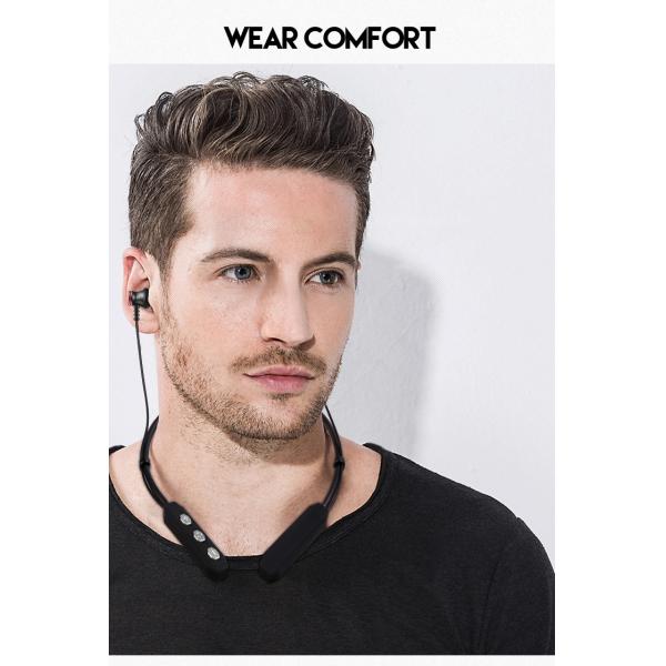 In Ear 100db Bluetooth Earphones Neckband With Magnetic Control