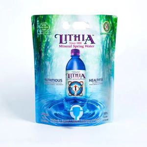 Custom Full Color Printed 5L Mineral Spring Water Stand Up Spout Pouch With Dual