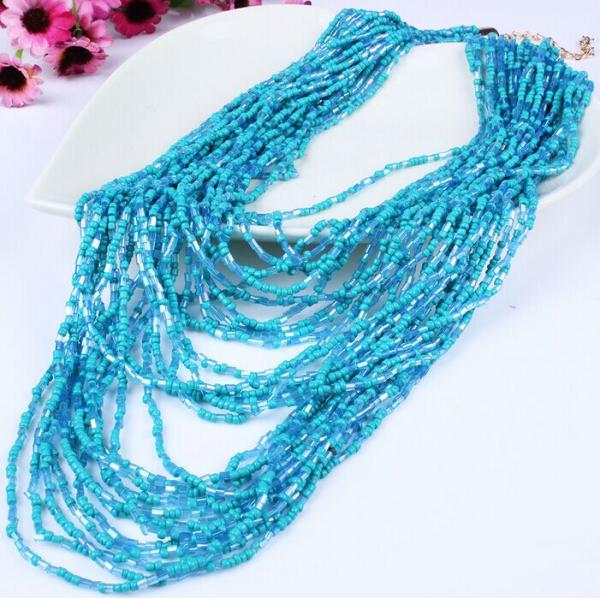 Bohemian aesthetic layering beads Necklace Set