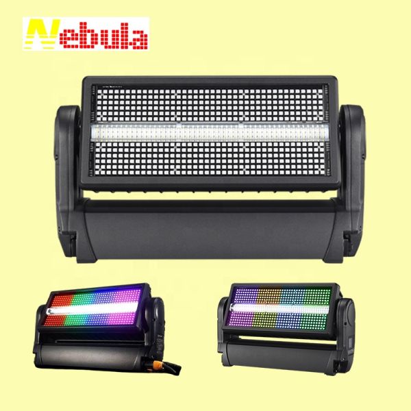 Nebula Strobe LED 1000w Wash Light RGBW Lighting Outdoor DJ Strobe Moving Head Stage Lights