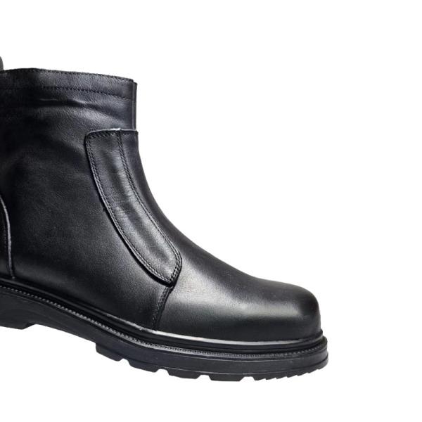 Bussiness Shoes with Nylon Fabric Gusset and Mesh Lining Material in Black Non Protective for Administration