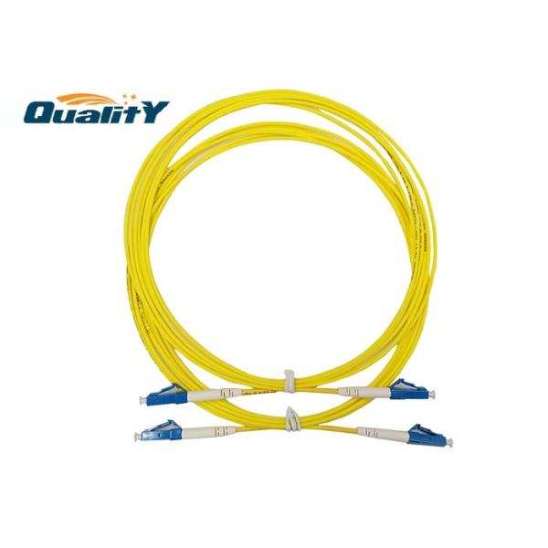 3m Length LC UPC Connector / Single Mode Fiber Patch Cord Fiber Optic Patch Cord / LC LC Patch Cord