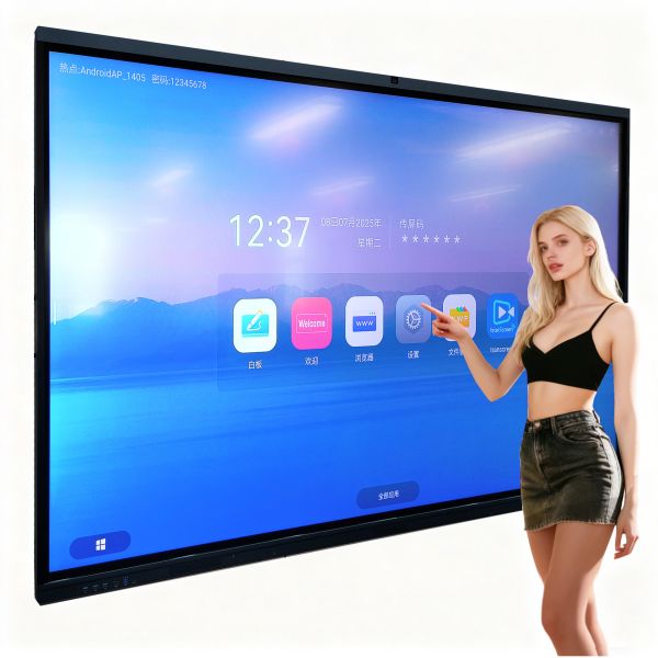 55-110 Inch 4K LCD Interactive Smart Board Touch Screen Digital Whiteboard for Classroom and Conference