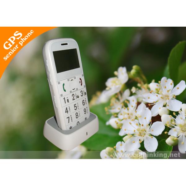 1.7 White Screen GSM 1900 Quad-band Louder Volume Elderly GPS Tracker With Big Font