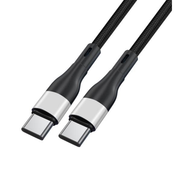 2025 LX Marca de carga rápida cable USB magnético trenzado USB C a USB Cable de cargador de teléfono personalizado