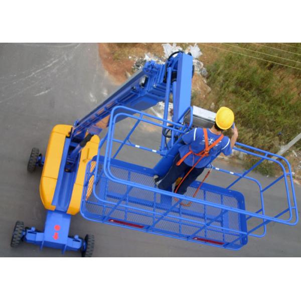 360° Continuous Turntable Aerial Work Platform ,  Articulated Boom Trailer Mounted Cherry Picker