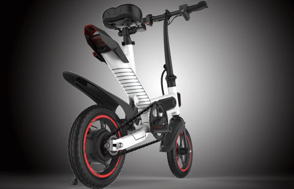 High Speed Electric Folding Travel Bike Battery Voltage 36V Capacity 10AH