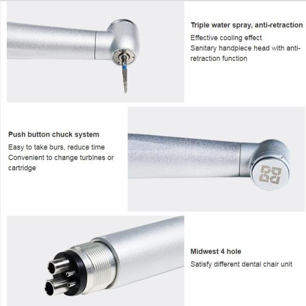 Зубоврачебный сильный высокоскоростной вращающий момент Handpiece пневматической турбины/стандартная голова
