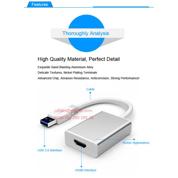 USB to HDMI male projector cables wires data lines link high quality China top